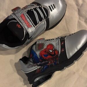 Shoes Spider-Man boys new size 12M lights man made materials Velcro closure